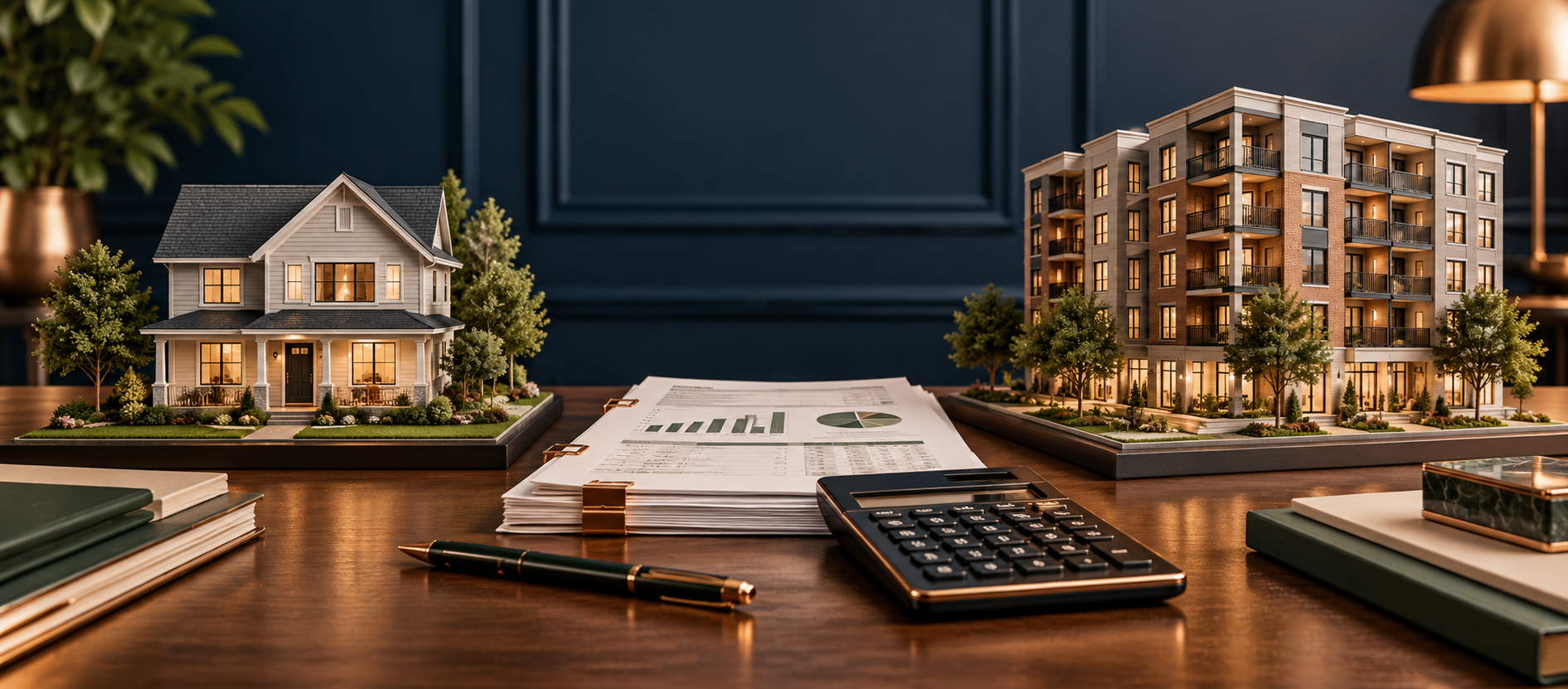 House and apartment building compared across underwriting documents